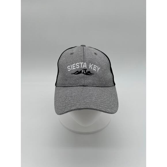 Siesta Key Hat Snapback Cap Gray Florida Souvenir Casual Outdoor - Picture 1 of 5